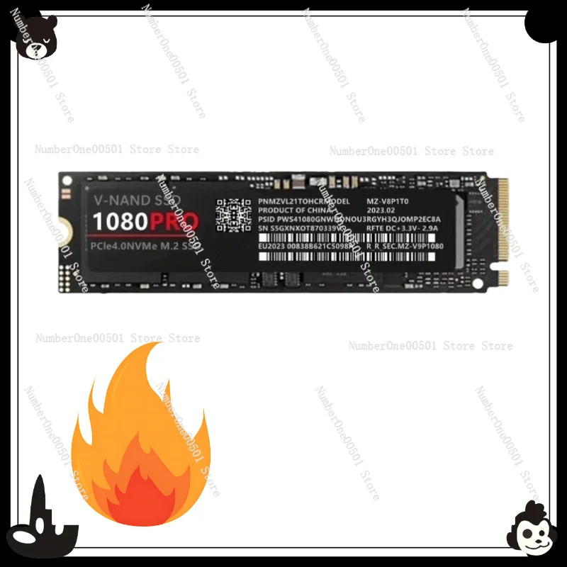 

1080PRO M2 NVMe SSD 1TB 2TB 4TB PCIe Gen 4.0 High Speed Solid State Drive for PC Laptop NOT for PS5