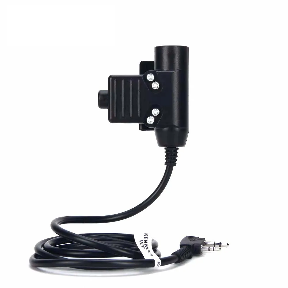 Headphone U94 PTT for KENWOD Plug Walkie Talkie BaoFeng UV-82 Radio Headset PTT U94 Z113