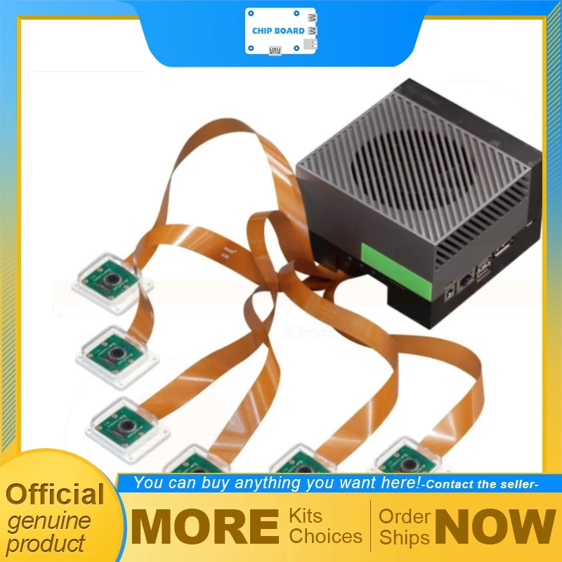 

Комплект многокамерной системы Arducam IMX219 для NVIDIA Jetson AGX Orin Dev Kit, сенсор IMX219 8 МП, поддержка 6 потоков камер