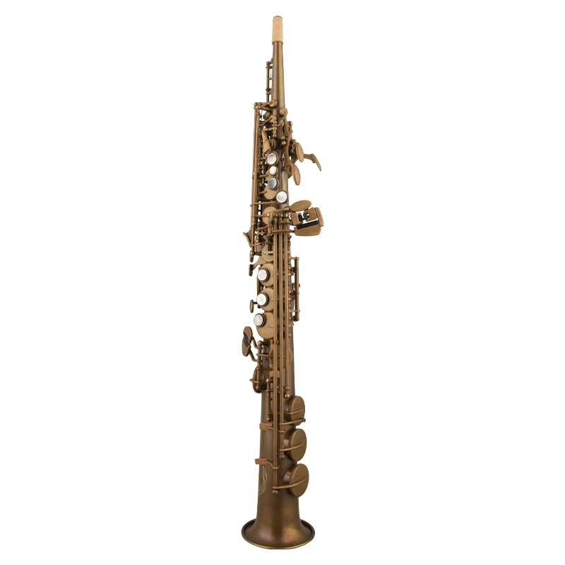 Taiwan Province Of China JEK JSS-700NL Soprano Saxophone Bare Copper BB  Instrument