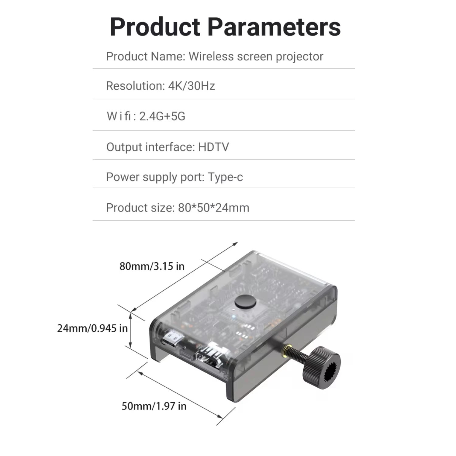 Wireless HDTV Display Dongle Adapter,TV Adapter  The APP YouTube,Video Mirroring Dongle Receiver,Used   iOS Android