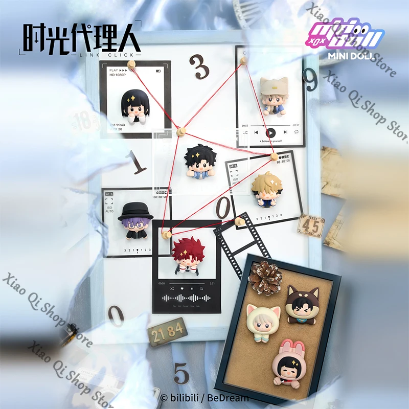 Link Kliknij Podróż w odwrotnym porządku seria Oficjalny Oryginalny Q uroczy kreskówkowy kwadratowy element magnes na lodówkę prezent