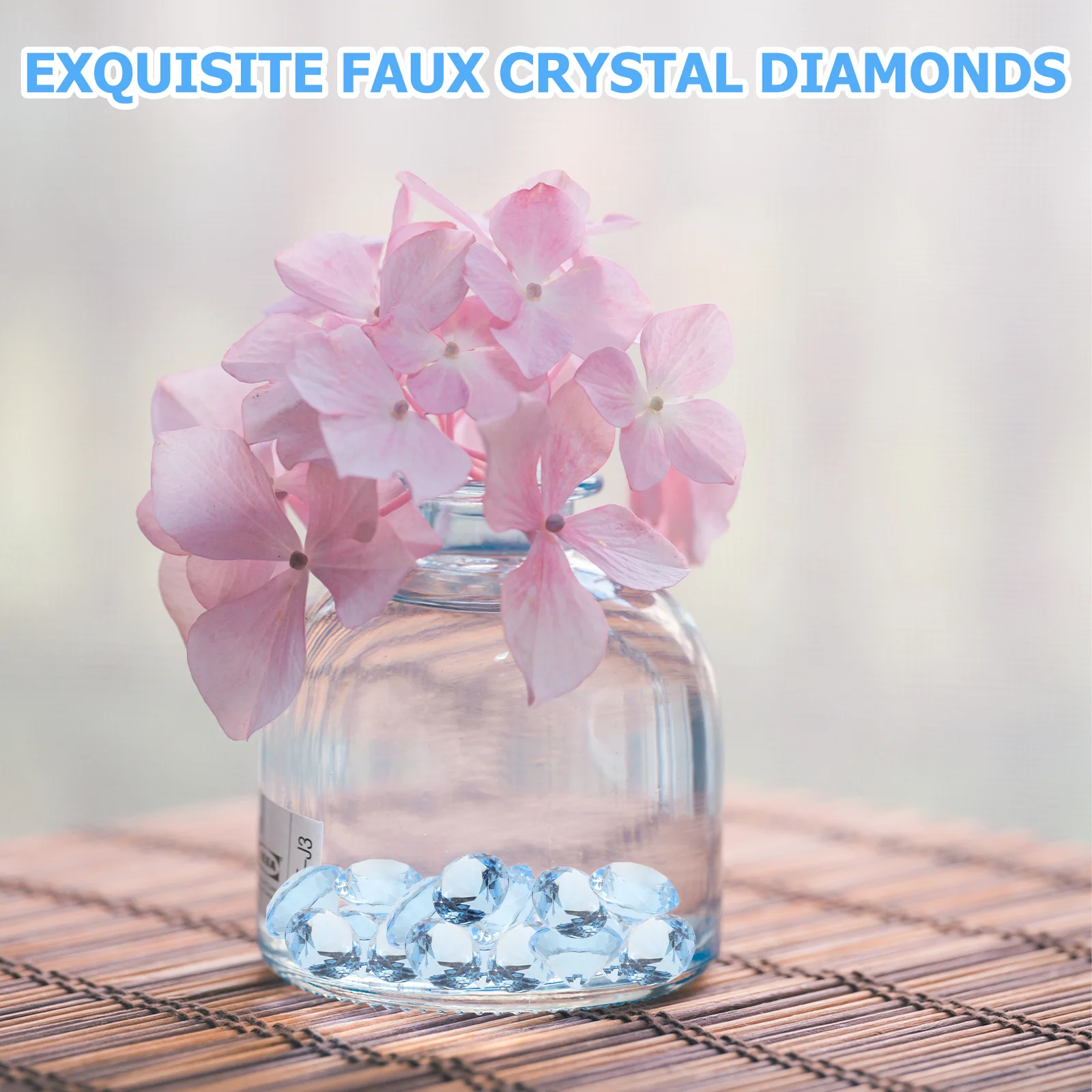 الماس زهرية حشو كريستال اصطناعي الأحجار الكريمة لحفل زفاف ديكور الجدول محور عيد الميلاد زهرية حشو الخرز #1