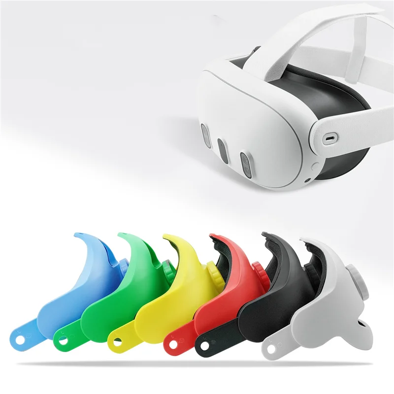 Tali Headset ABNR VR untuk Oculus Quest 3 Bantalan Kepala Yang Ditingkatkan Dapat Disesuaikan Memakai Tali Kepala untuk Oculus Quest 3 Mudah Dipasang Merah