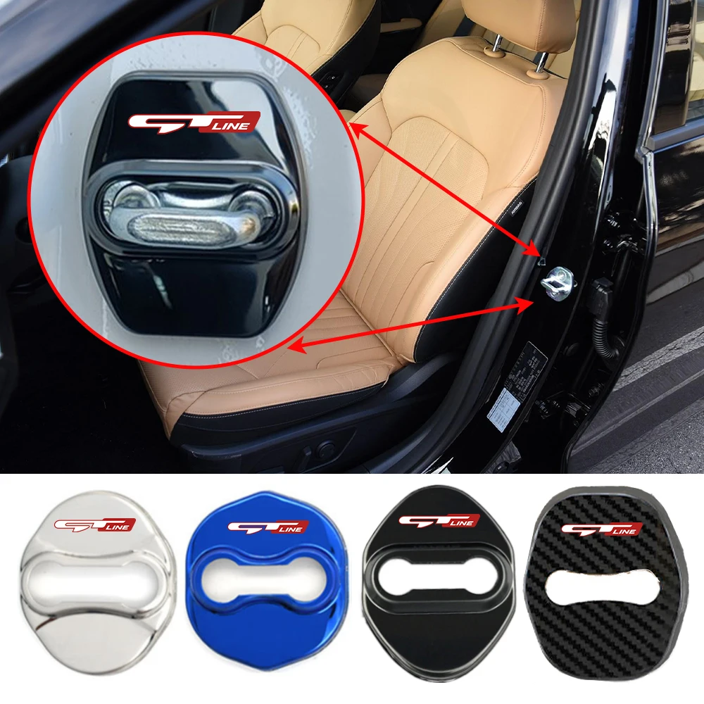 

Car Door Lock Cover Auto Emblems Case for Kia Carnival Forte K3 K5 KX Cross KX5 Niro Sorento Sportage EV6 Pegas Car Accessories