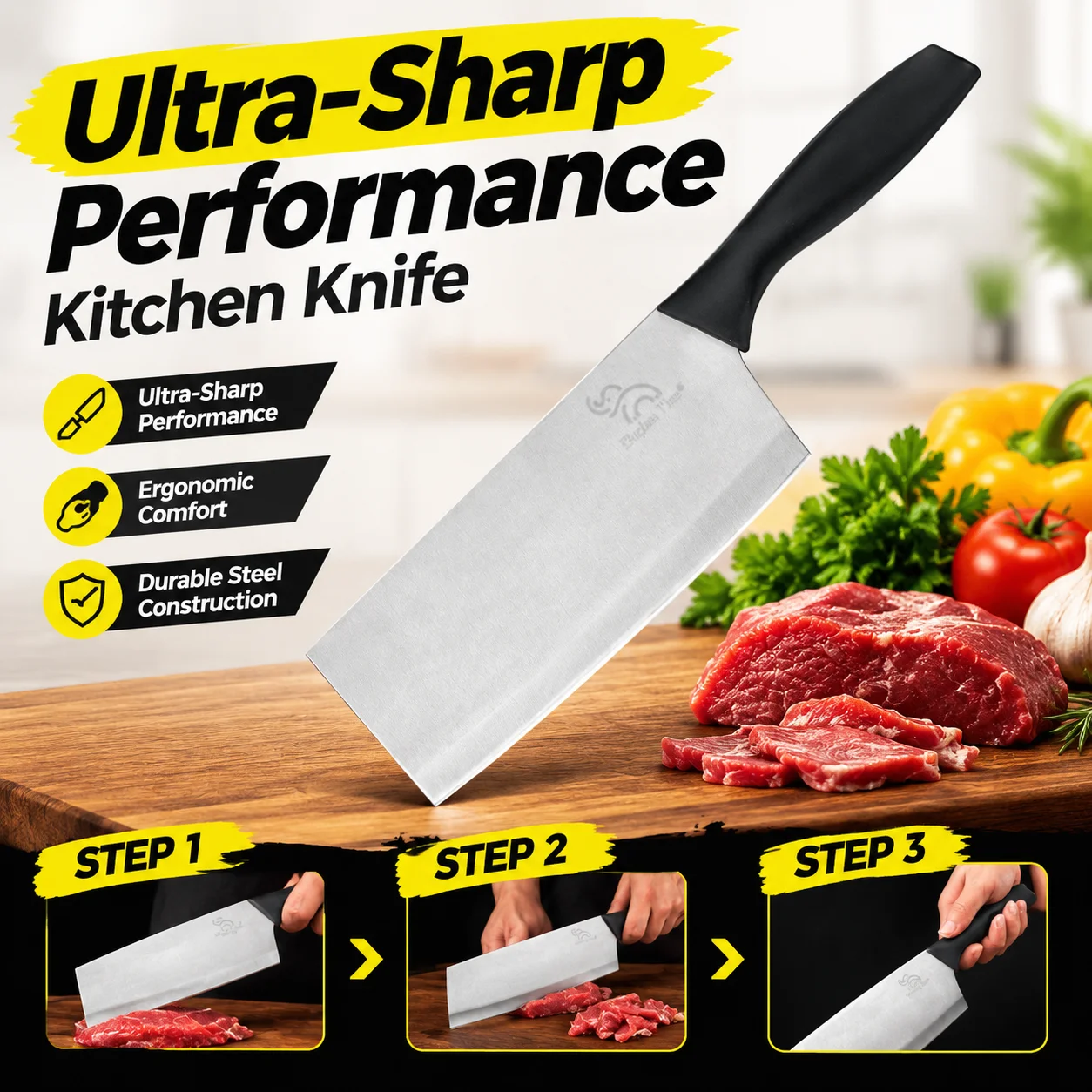 Stainless Steel Kitchen Knife 2-Piece Set Household Kitchen Knife,Fruit Knife, Slicing Knife,Melon Peeler, Complete Home Set