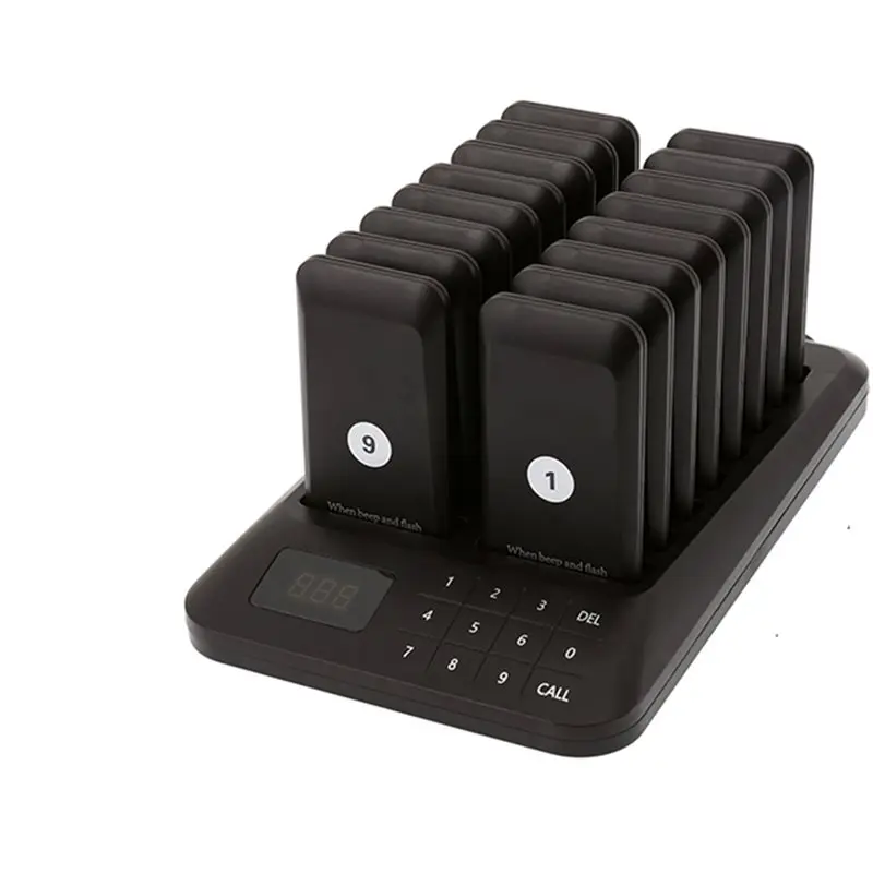 

YSS-Wireless Pager For Bar Cafe Hotel 1-To-16 Pager Wireless Food Pager Wireless Restaurant Pager US Plug
