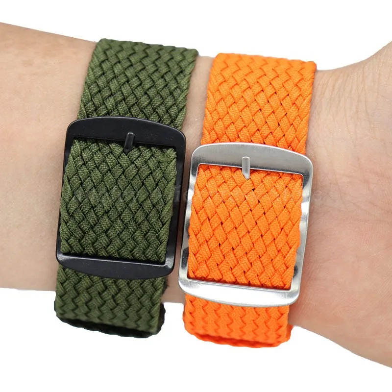 Fabric Woven Nylon Watchband 14/16mm/18mm/20mm/22mm For Perlon Replacement Wrist Watch Band Belt Strap Men Women Sport Bracelet