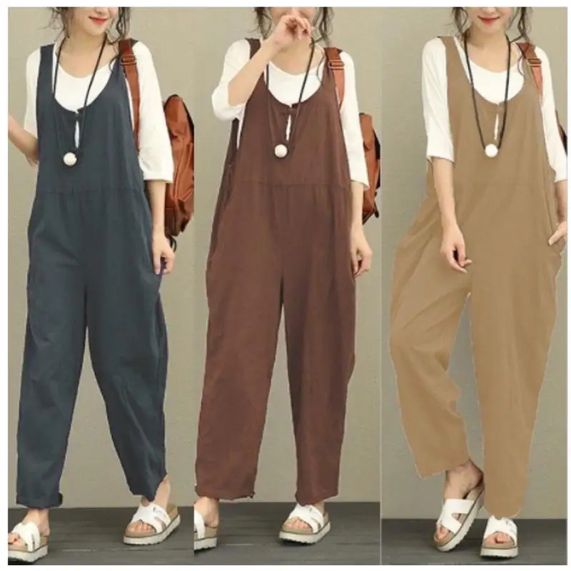 Tuta da donna estiva casual taglie forti Street Sle Pantaloni riflettenti a vita bassa con cerniera Pantaloni lunghi in cotone da donna