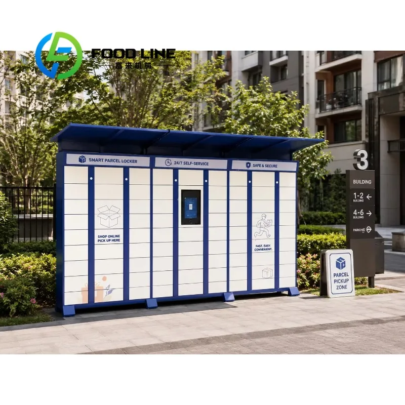 Outdoor Smart Parcel Locker Self Service Package Pickup Cabinet Electronic Delivery Storage Locker  for Apartment Community