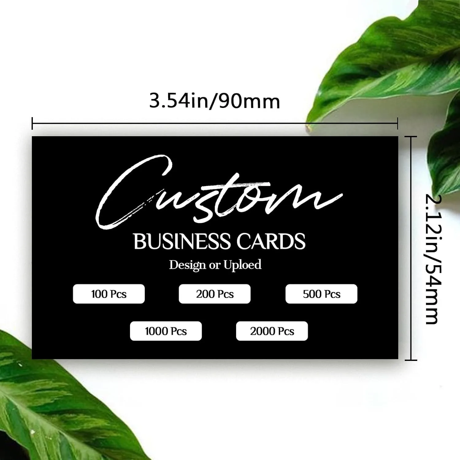 Custom Business Cards | 300gsm Waterproof Matte Paper Double-Sided Printing with Custom Logo & Text