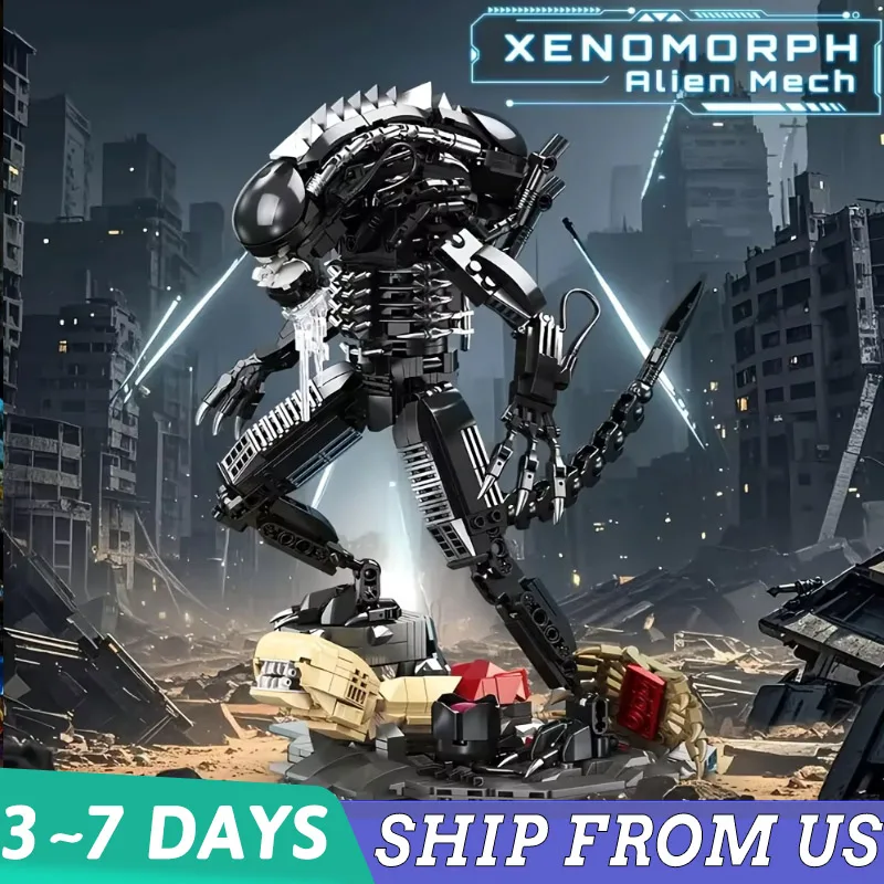 

New JJ9154 882pcs MOC Creativity Alien Building Blocks Model Mutant Bricks Assembling Toys for Boys Games Gift Set