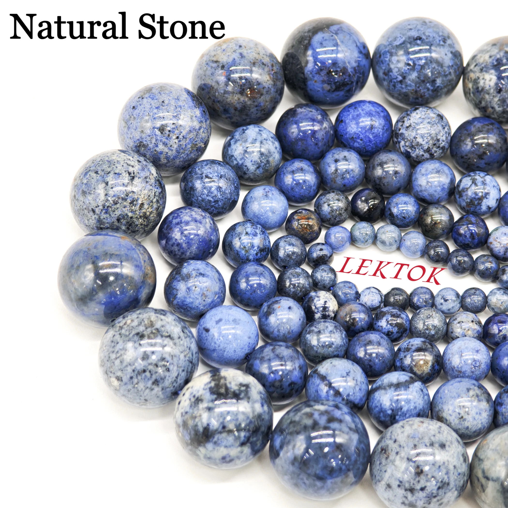 

Natural Stone Beads Lapis Lazuli Round Loose Beads For Jewelry Making Needlework DIY Bracelet Accessories Strand 4/6/8/10/12MM