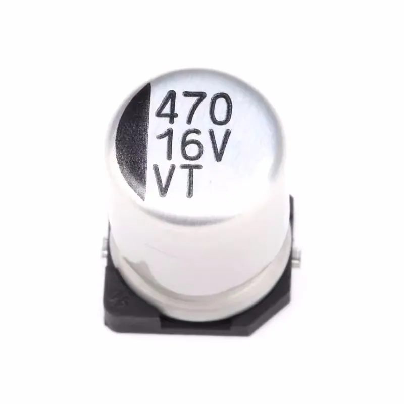 

100pcs High quality SMD aluminum electrolytic capacitor 6.3V 470UF volume 6.3*7.7 SMD SMD electrolytic