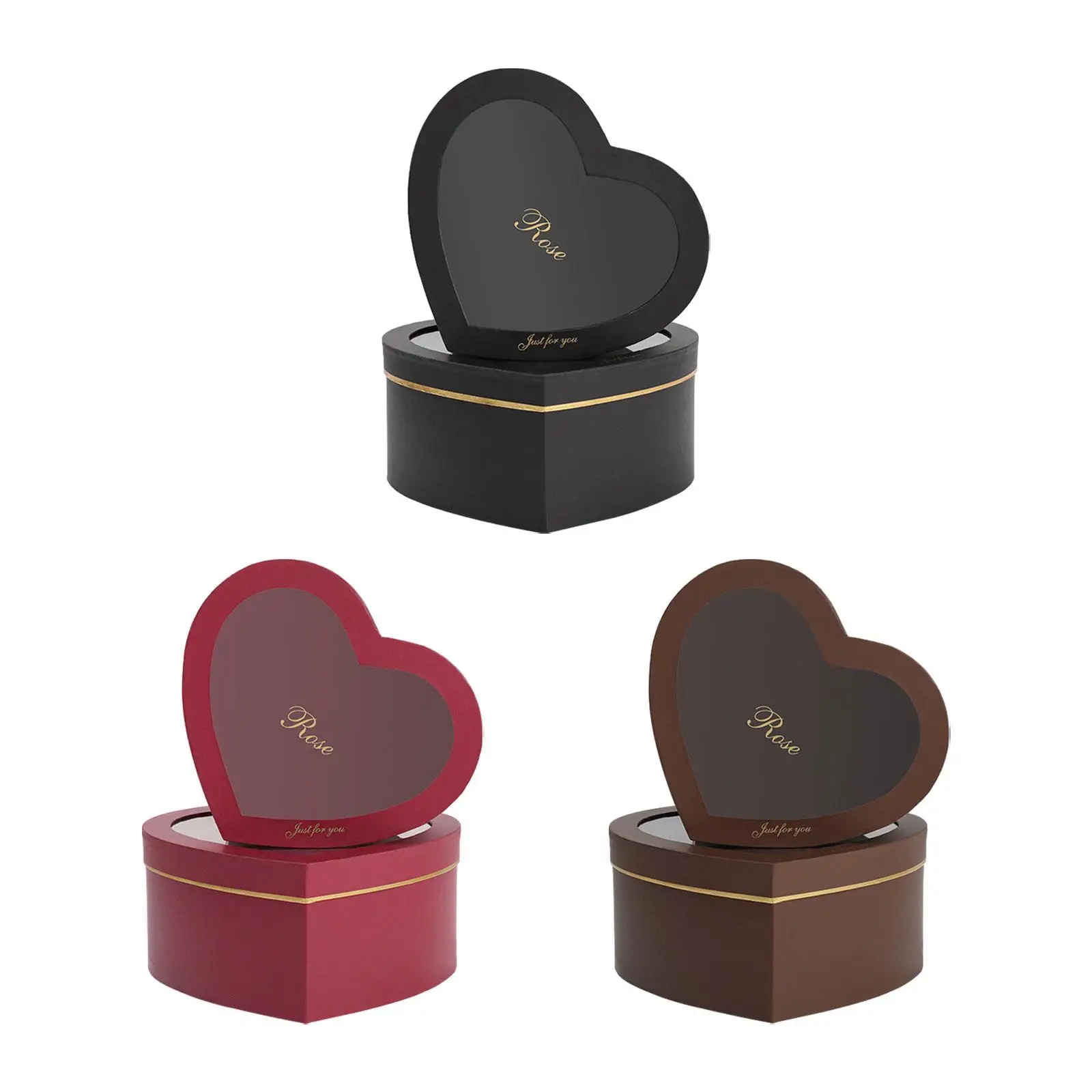 Cajas de Regalo con forma de corazón para dama de honor, 2 piezas, Románticas, para propuesta, Día de San Valentín, cumpleaños, vacaciones