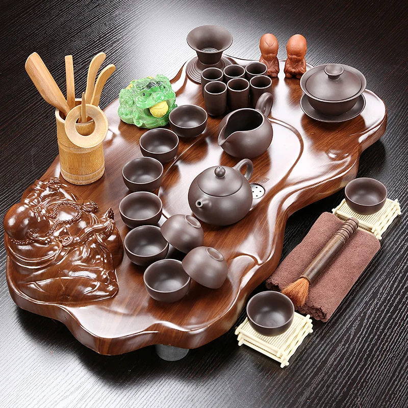 

Аксессуары Настольный поднос для чая Прямоугольник Офисная дренажная церемония Valet Стеклянный поднос для чая Магнитные подставки Bandeja Madera Teaware