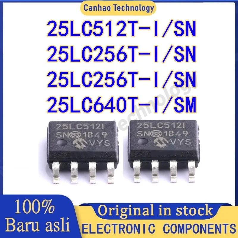 

5PCS 25LC256T-I/SN 25LC256T 25LC512T 25LC640T 25LC1024T 25LC1024T-I/SM 25LC256 25LC512 25LC640 25LC1024 IC Chip SOP-8 in stock