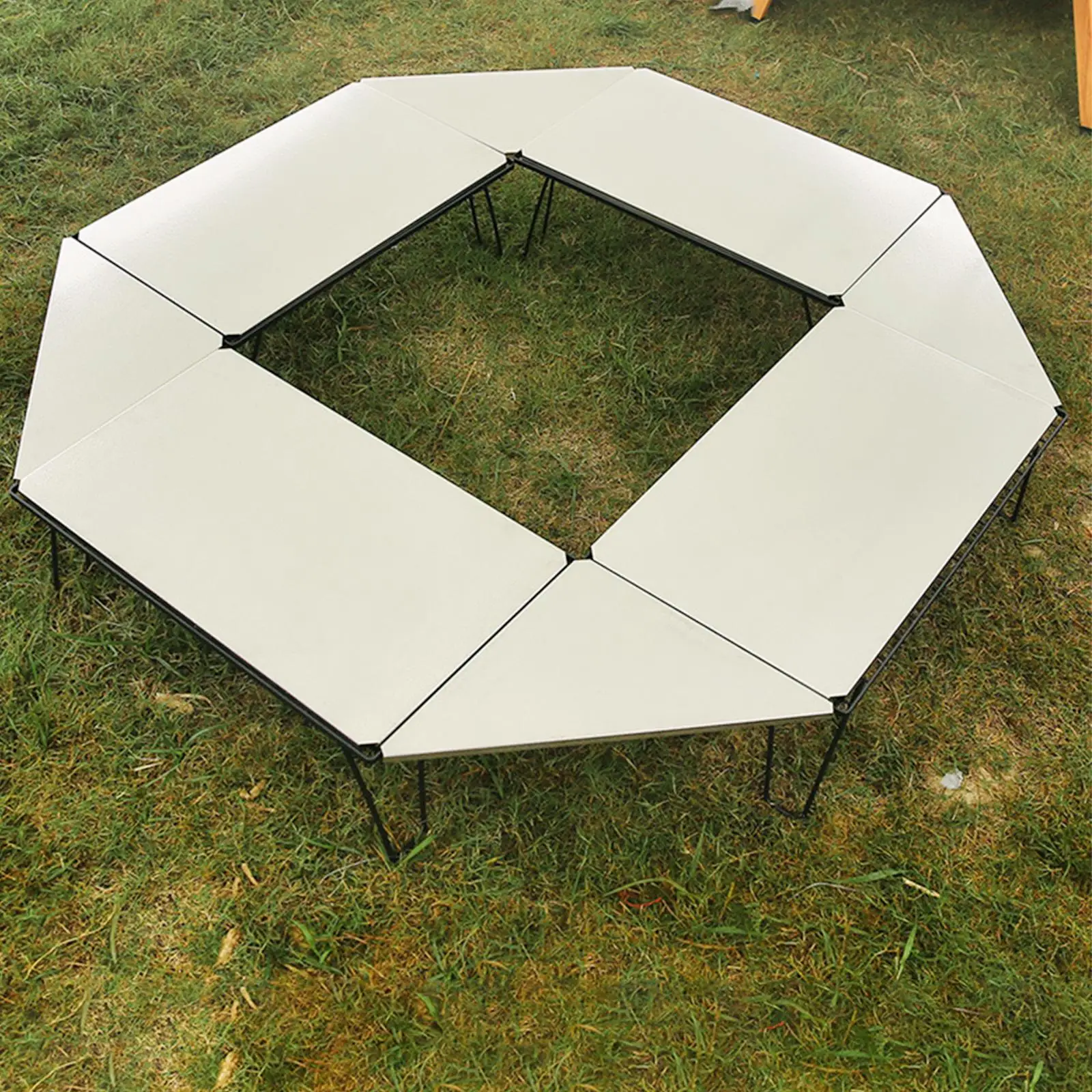 

Camping Table Board Outdoor Stainless Steel Matching with Iron Net Table Desk Board for Backpacking Party BBQ Backyard