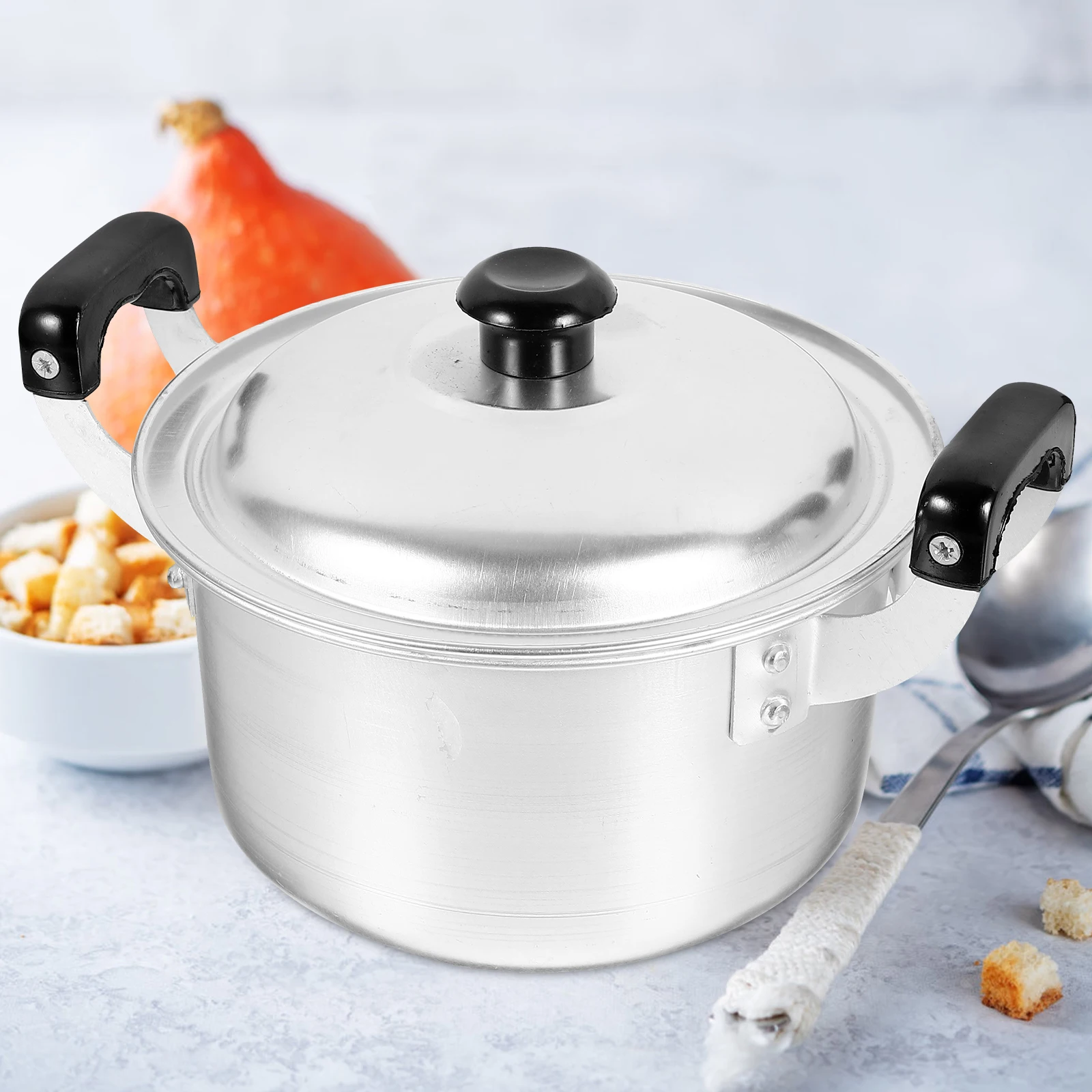 

Aluminum Stockpot for Cooking Pasta Vintage Camping Cookware Ramen Pot Small Sauce Pan Kitchen Bar
