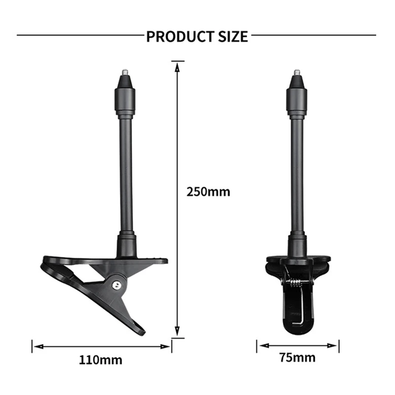 No Punching Portable Clip Mount Webcam Stand For Baby Monitor Camera Holder Home Flexible Twist Mounting Kit Camera Base