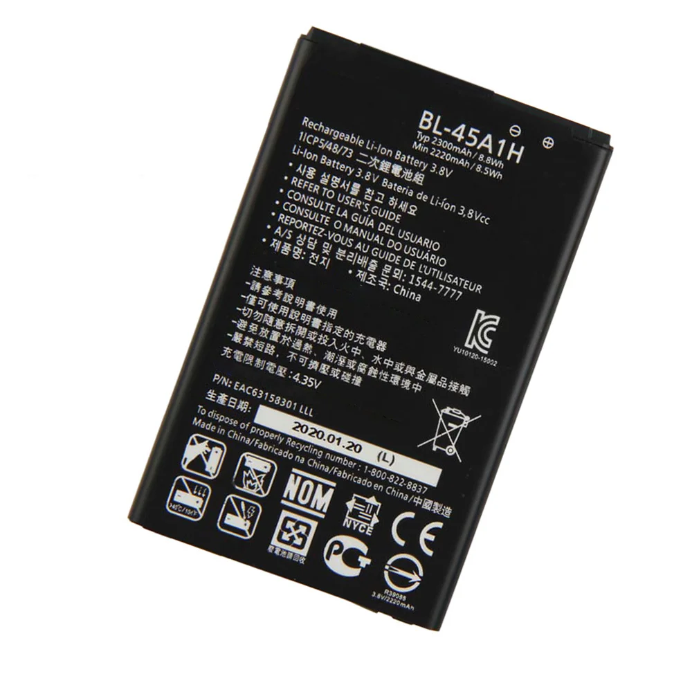 Genuine 2300mAh BL-45A1H BL45A1H Battery For LG K10 2016 F670L F670K F670S F670 K420N K10 LTE Q10 K420 Phone batteries batteria