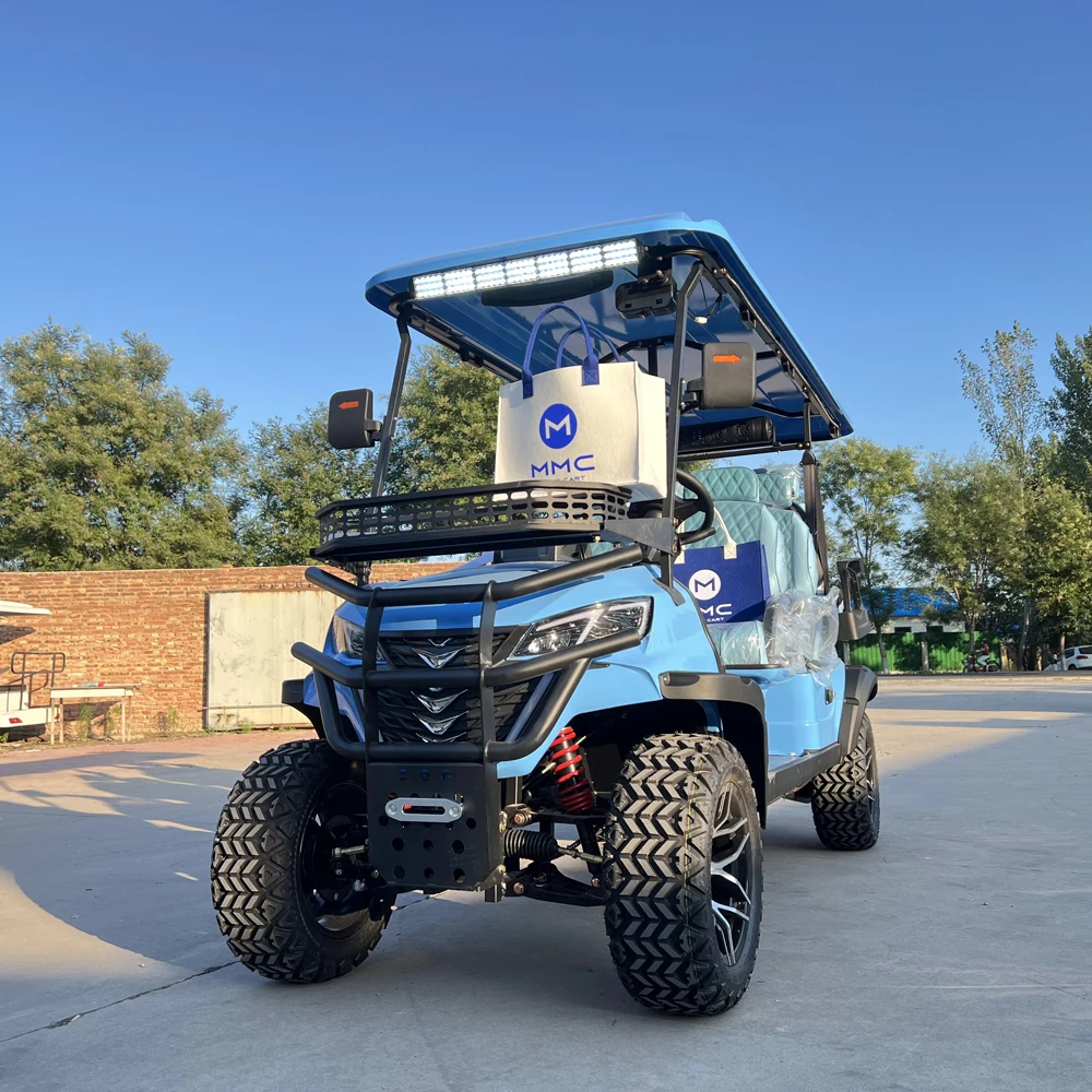 

Garden Off Road Villa 48v/72v Electric Golf Cart Street Legal 4+2 6 Seater 7.5kw Lithium Golf Kart Buggy Hunting Golf Cart