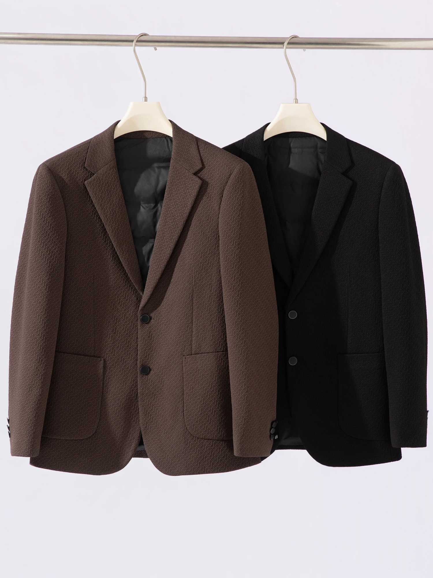 

Мужская зимняя повседневная теплая пуховая куртка приталенного кроя с длинными рукавами, утолщенная, для осенне-зимнего сезона, однотонная.