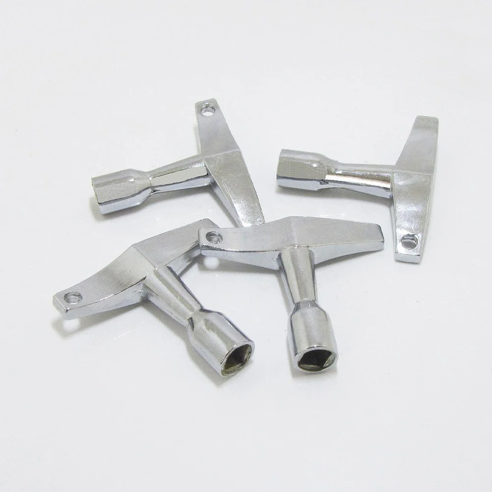 

4 Pcs Snare Drum Key Wrench Equipment Keys Aluminum Alloy Guitar Tuner Acoustic