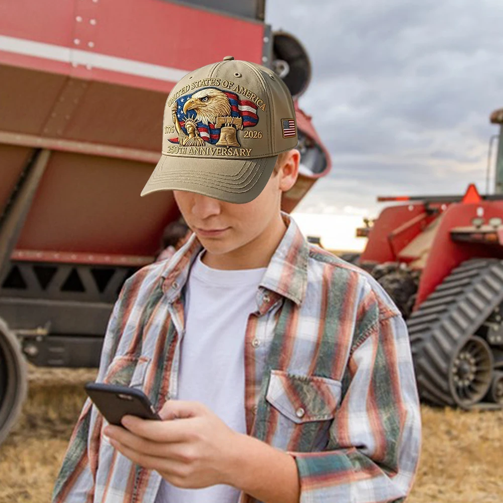 الولايات المتحدة 250th الذكرى قبعة قابل للتعديل الرجعية غسلها الوطنية قبعة بيسبول الولايات المتحدة 250th الذكرى تحية قبعة للرجال والنساء #5