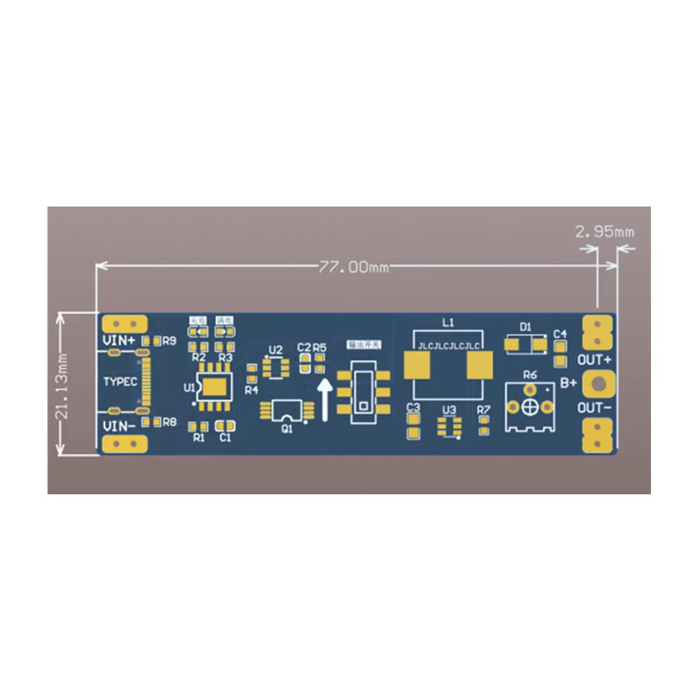 Afbeelding 4: TP4056 Opladen Boost Ontlading Module 3.7 V naar 4 V-12 V 18650 Lithiumbatterij Opladen Ontladen Boost spanningsregelaar Module