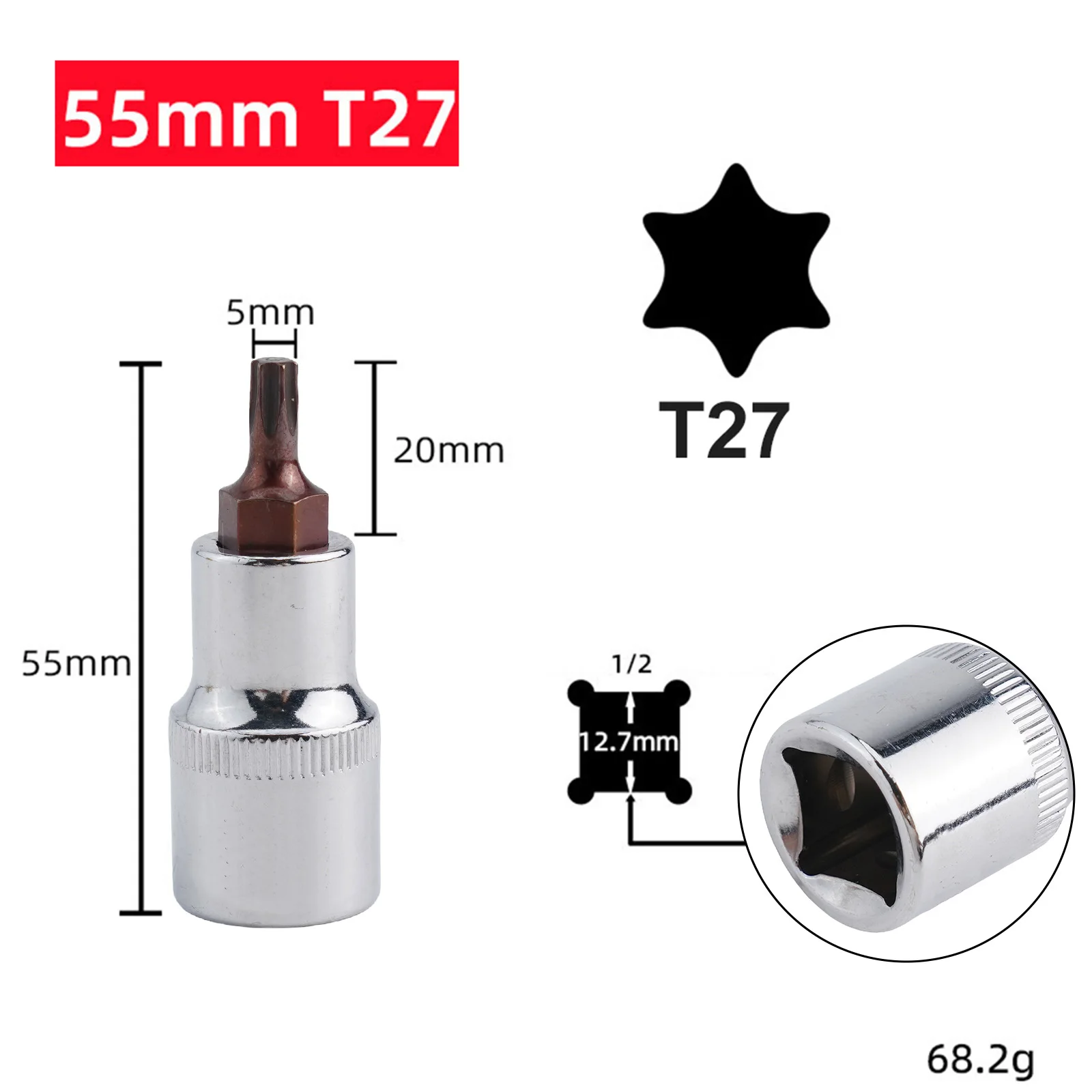 For 1 2 Inch Socket Wrench 1 2 Inch Sockets Wrenches Color Silver Wear Resistant Efficient Performance Ergonomic Design