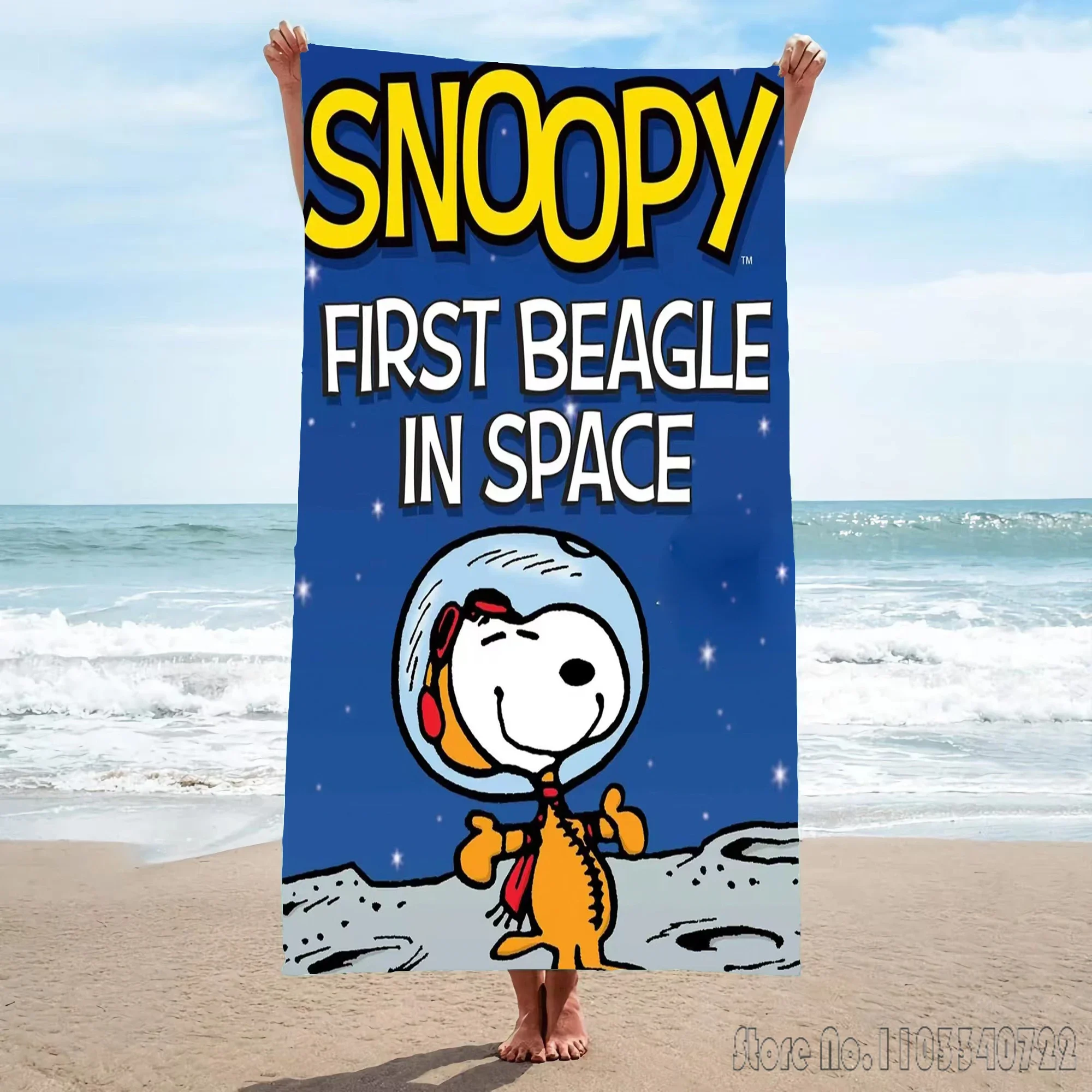 Snoopy Quick Dry Microfiber Bath Towels Microfiber Beach Swimming Towel Decor for Kids Gift 75x150cm