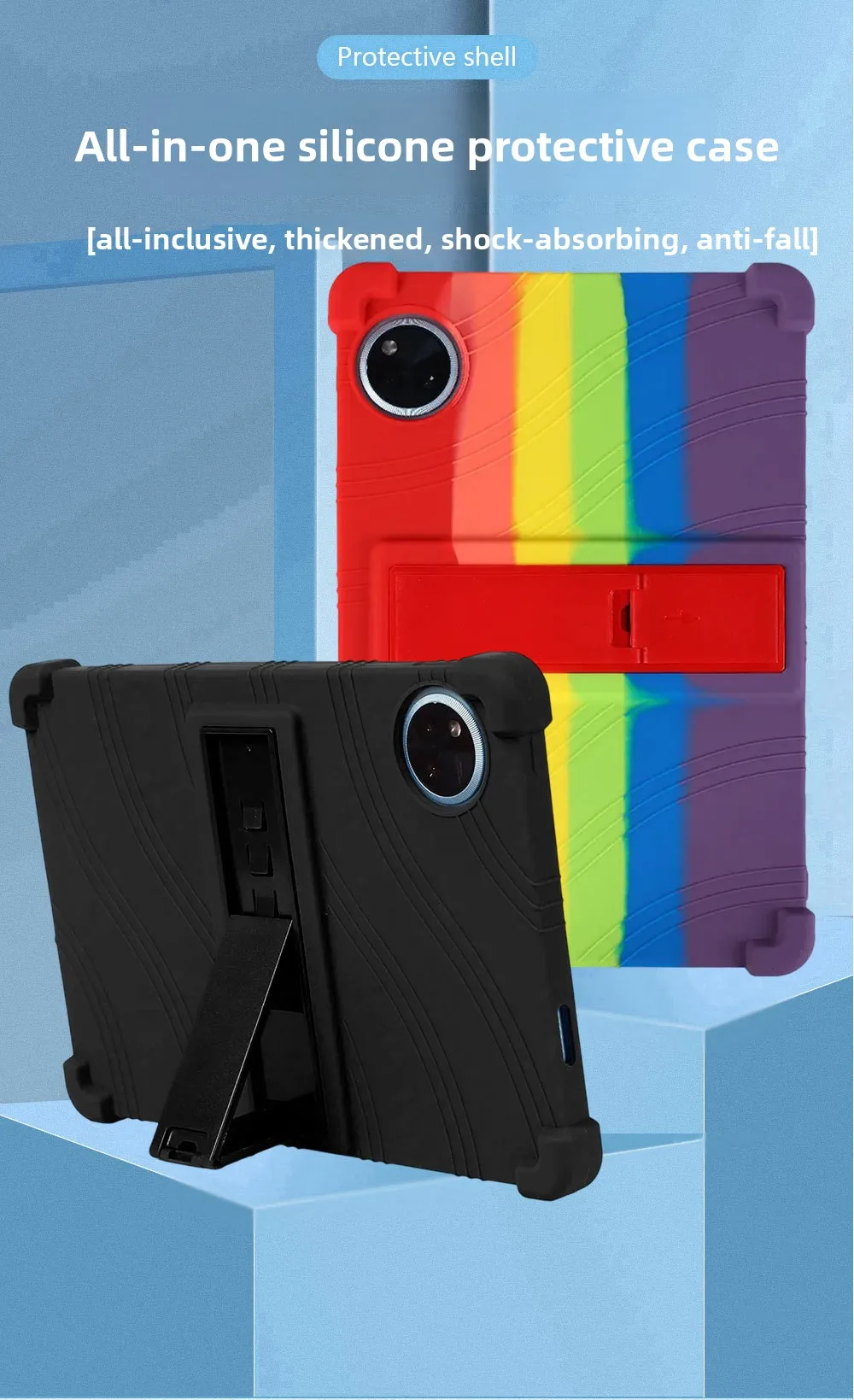 FÜR DOOGEE U11 U11 Pro Hülle 11 Zoll Silikon stoßfeste Standabdeckung kinderfreundlicher Fallschutz – Detail 2