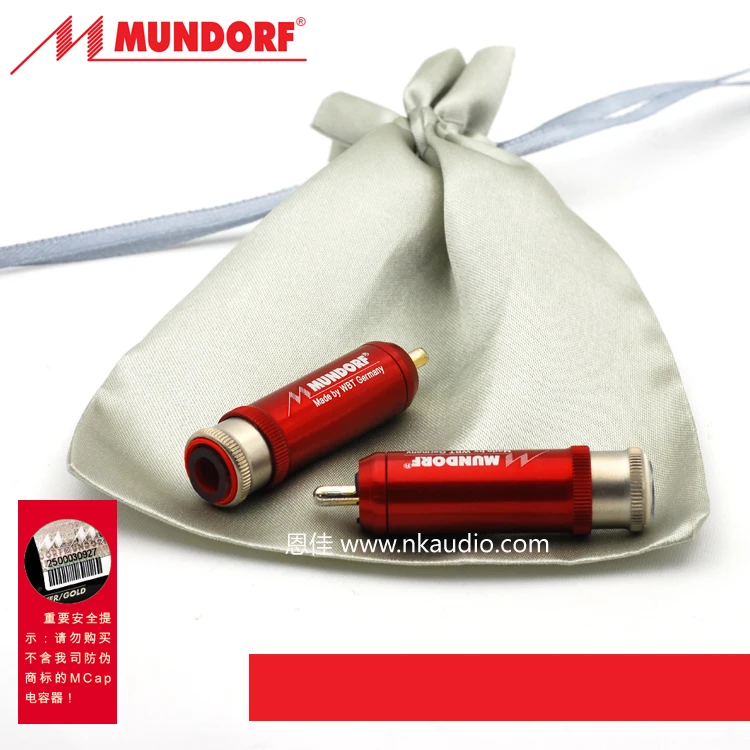 Mundorf MCap Nextgen WBT-0110AgAu Gold Silver Alloy RCA Plug  Accessoire Voiture