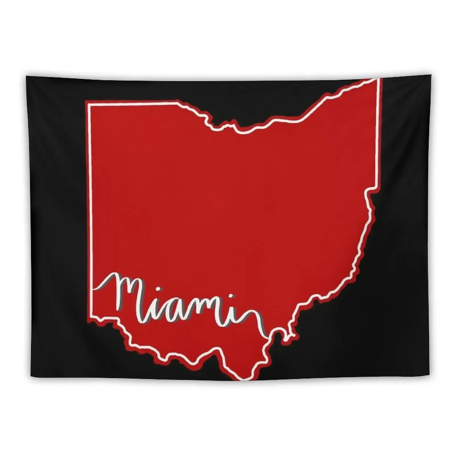 

Miami Caligraphy Ohio Outline Tapestry Aesthetic Room Decor Korean Room Decor Aesthetic Wall Art Room Decorations Tapestry