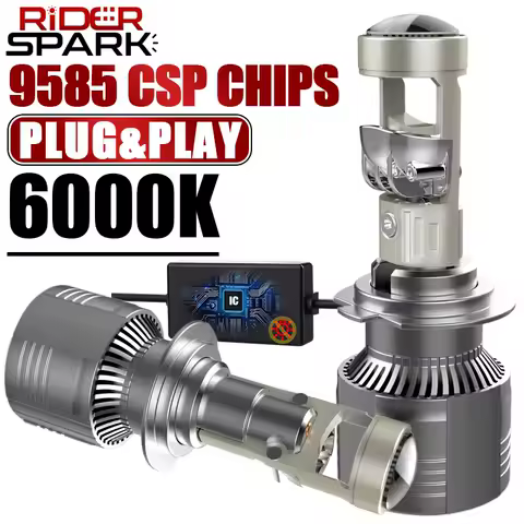 H7 H4 H11 LED Projector Lens Headlight H8 9005 9006 HB3 HB4 Car Bulb 6000K Canbus Turbo High Power Mini Auto/Moto Lamp Fog Light