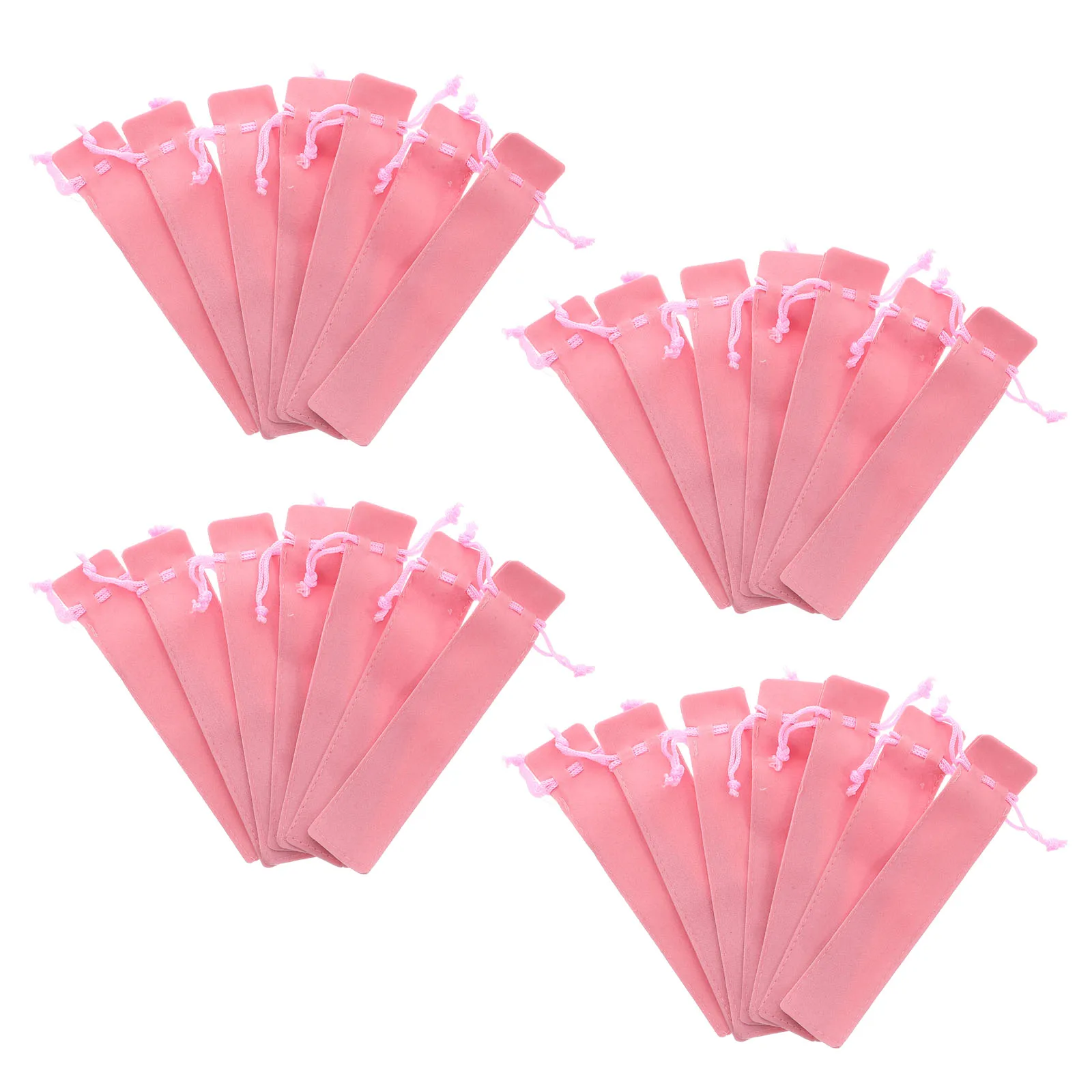 

35Pcs Drawstring Pen Pouch Luxury Soft Lint Fabric Secure Closure Lightweight Pen Storage Pouch for College Students Office