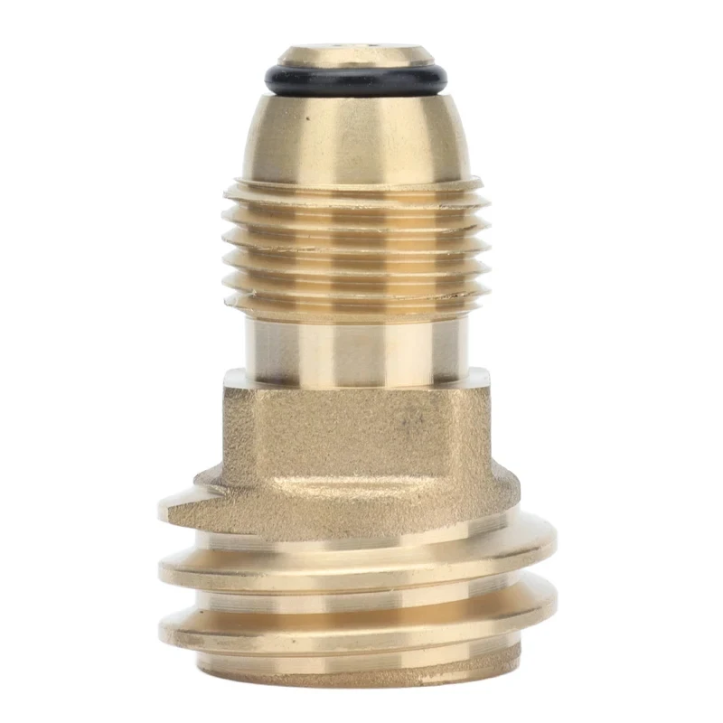 Adaptador de propano POL a QCC1, Conector de latón macizo para manguera de propano