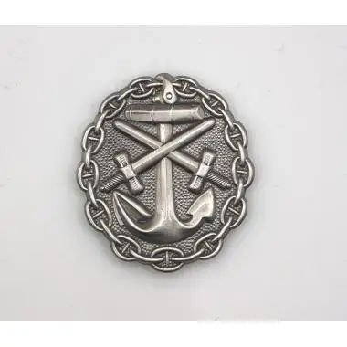 EMD WWI German Naval Wound Badge in Gold Silver Black