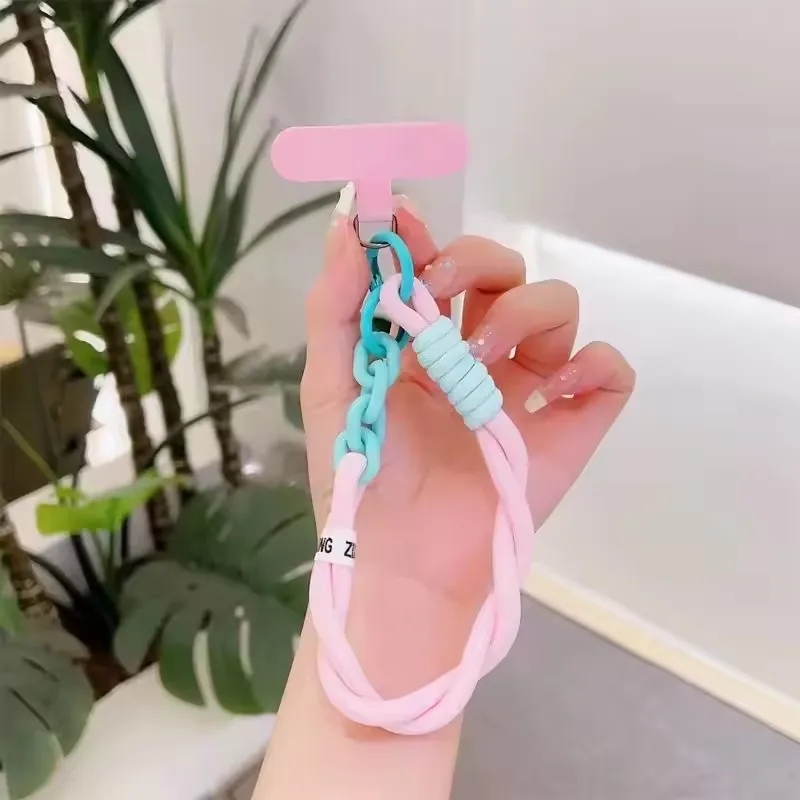 Cellphone Straps Hanging Cord Mobile Phone Lanyard Short Wrist Strap Charm Anti-lost Chain for Women Keychain