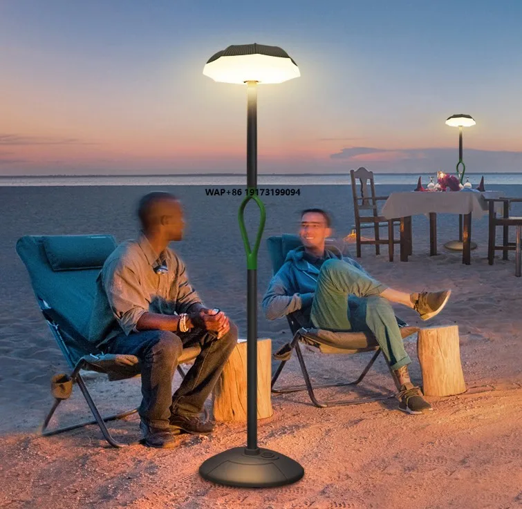 Light Solar Beach Outdoor Portable Warm Light Terrace Restaurant Solar Beach Tent Camping Light