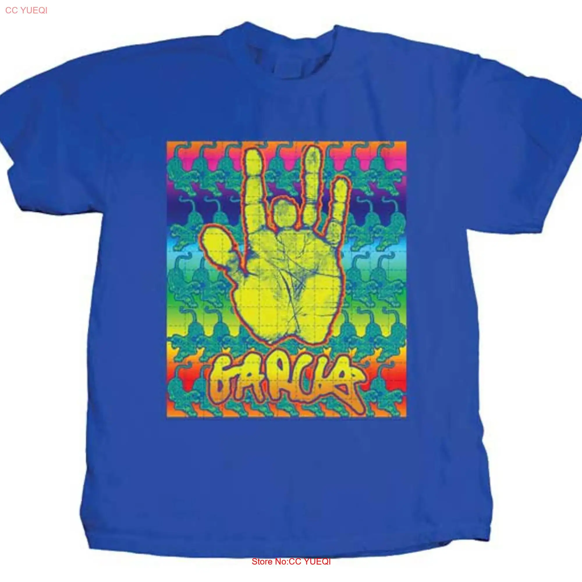 Jerry Garcia Blotter M L XL 2XL Royal T Shirt long or short sleeves