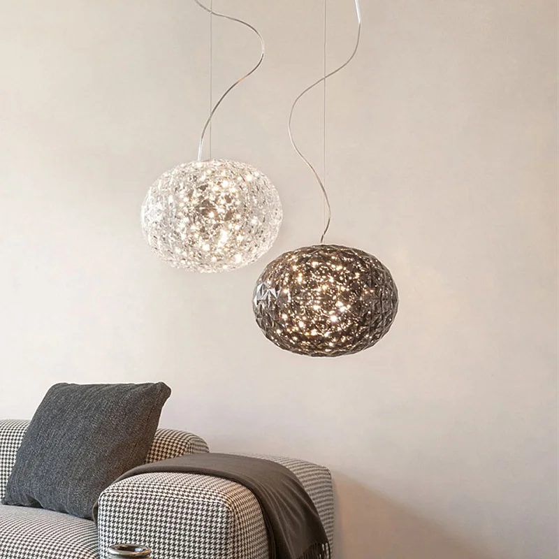 

Planet LED Pendant Lamp Nordic acrylic lamp vp lustre suspension Dinning Room hanging globe lights hotel bedroom bedside light