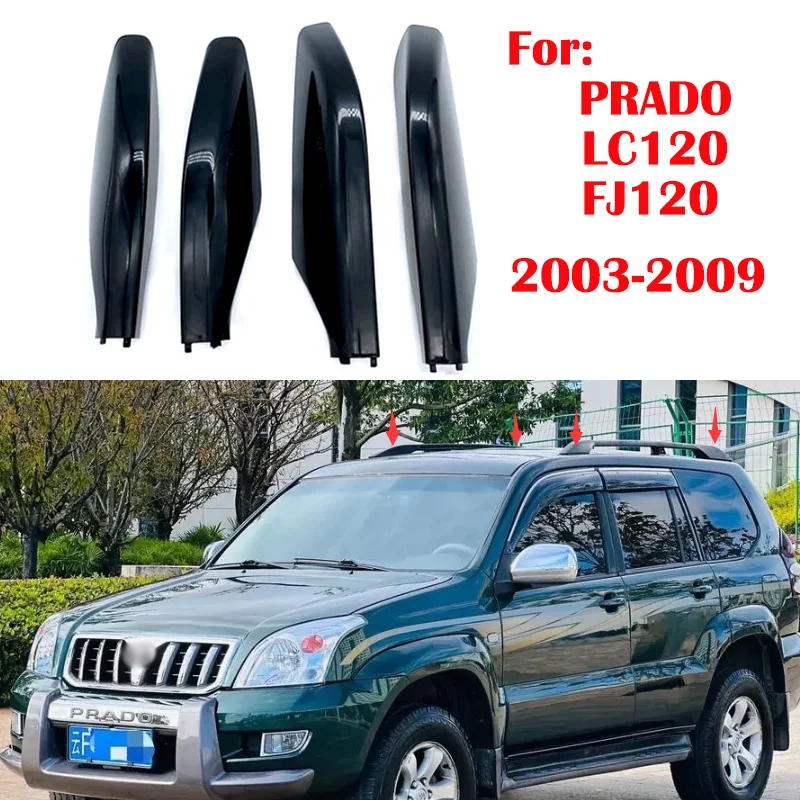 luggage Racks Rail End Shell Replacement Parts For Toyota Land Cruiser Prado 120 FJ120 2003-2009 LC120 Roof Rack Cover