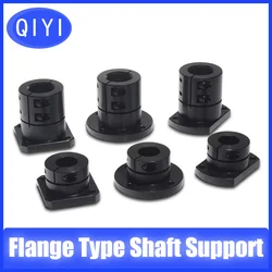 Flange Type Shaft Support Standard Extened Guide Open Type Double-sided Cutting Flange Shaft Bracket DXZRBL DXZRB diameter 8-50m