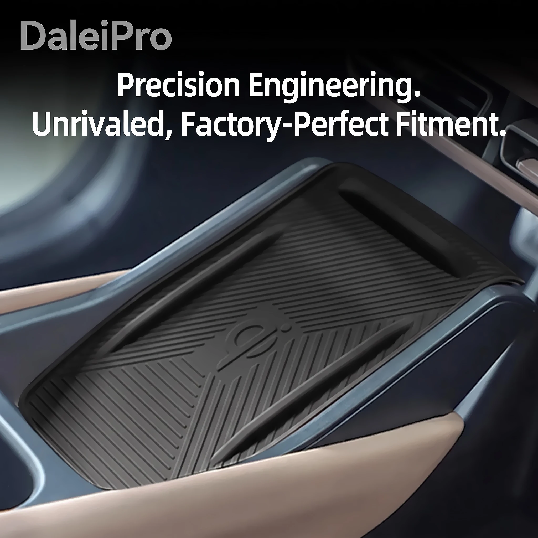 Für BYD Dolphin Surf / Dolphin Mini / Seagull 2023 2024 2025, Aufbewahrungsbox für die hintere Armlehne, TPE-Organizer für die untere Mittelkonsole – Detail 3