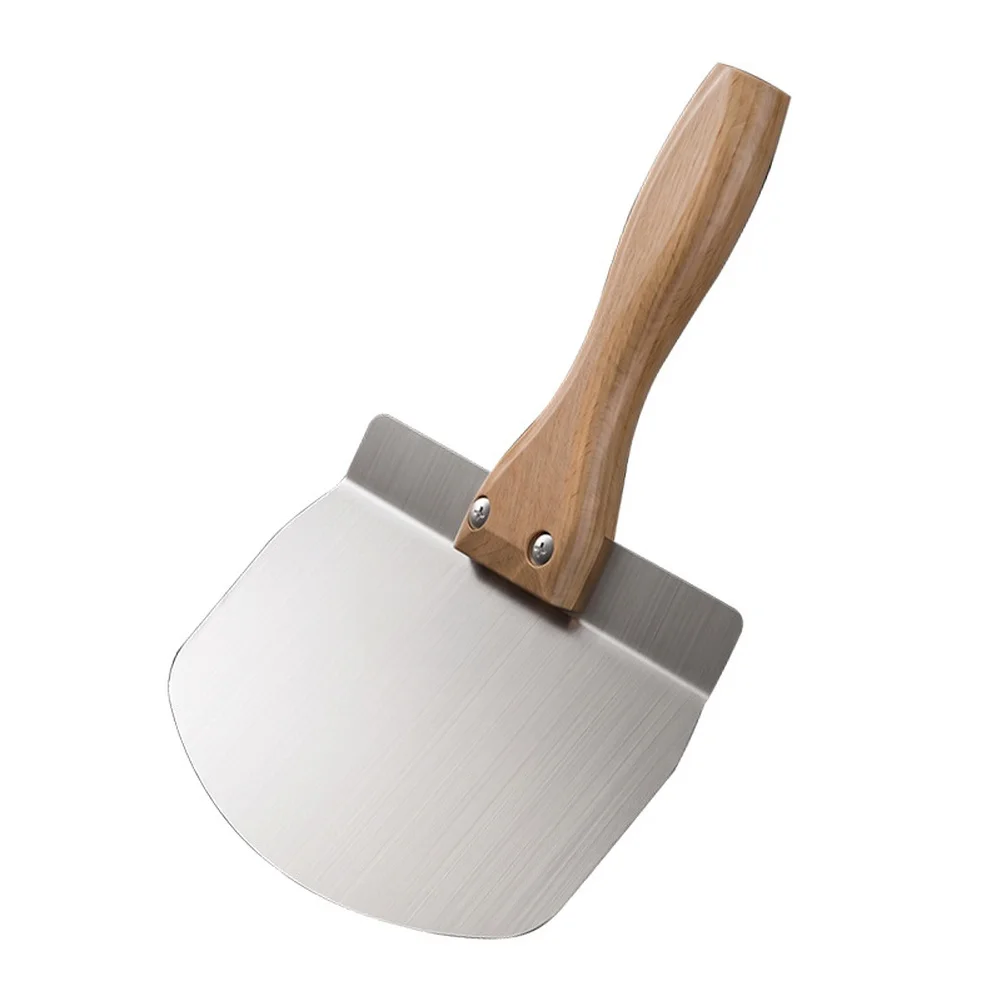 Curved Stainless Steel Masonry Trowel with Beech Wood Handle for Efficient For mortar Handling and For Tile Work