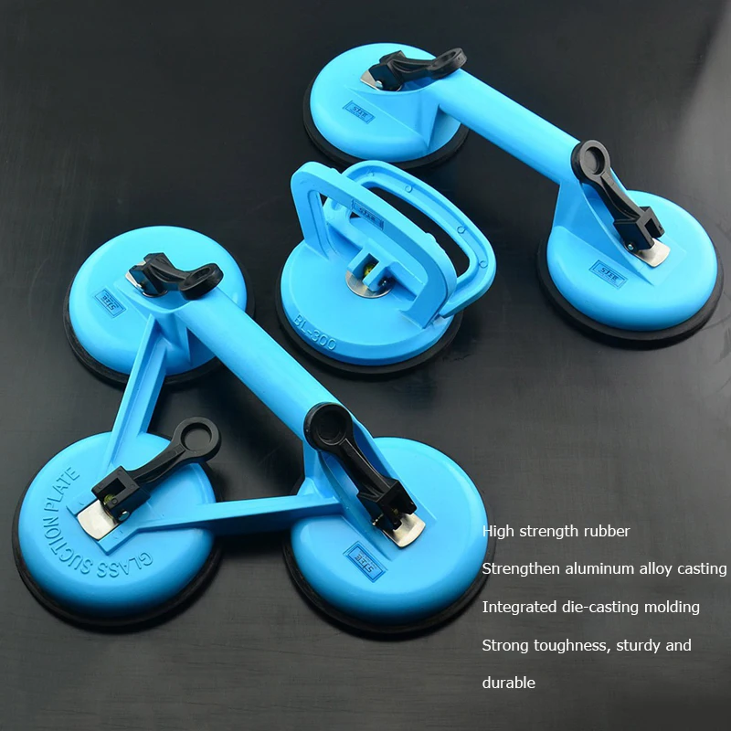 

Стеклянная присоска из алюминиевого сплава с одной ручкой и двойной ручкой, три захвати, стеклянный поднос на присоске, керамическая плитка, напольный всасывающий лифт