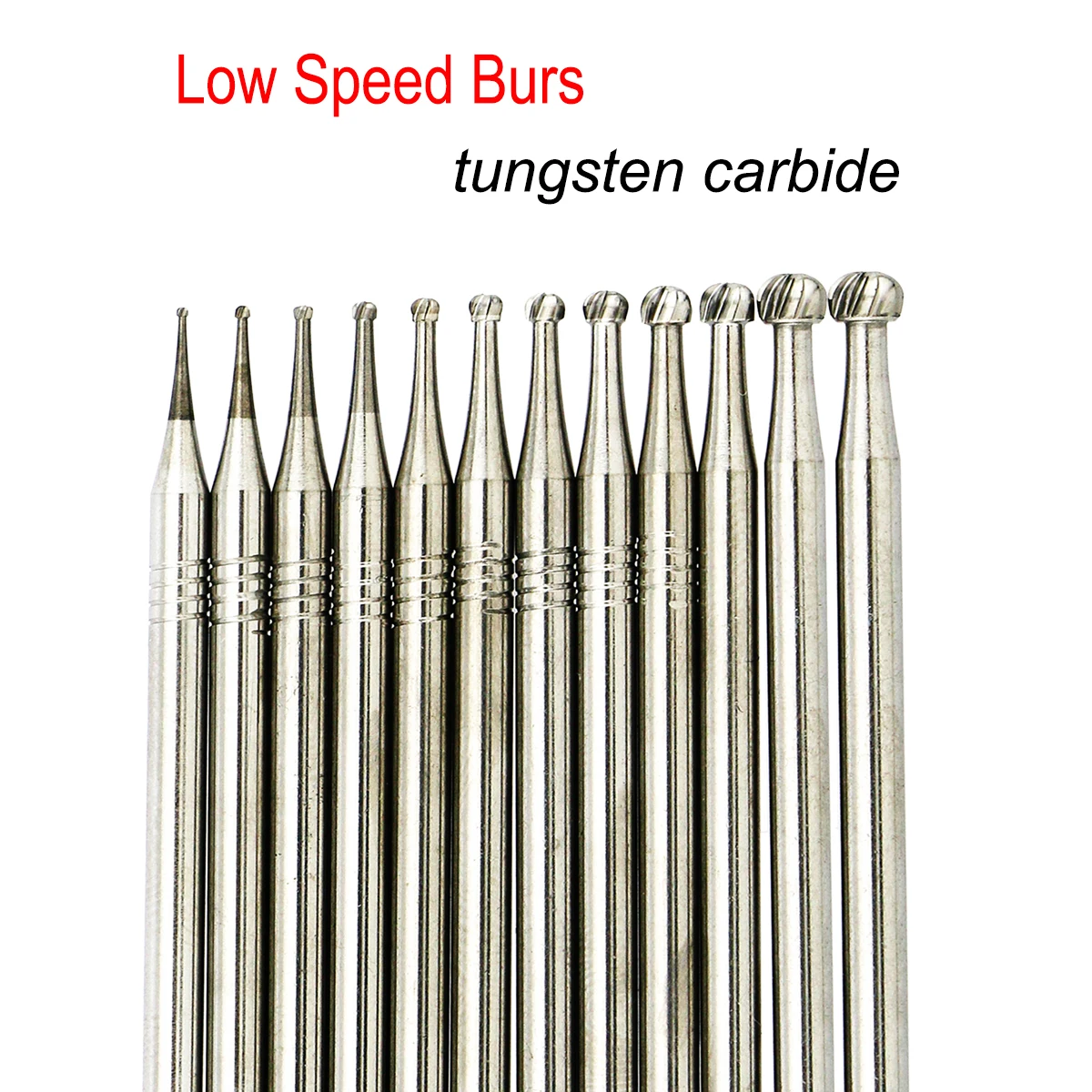 5Pcs WAVE Dental Tungsten Carbide Burs Low Speed Drill Dental Strawberries For Straight Nose Cone Handpiece Dentist  Material