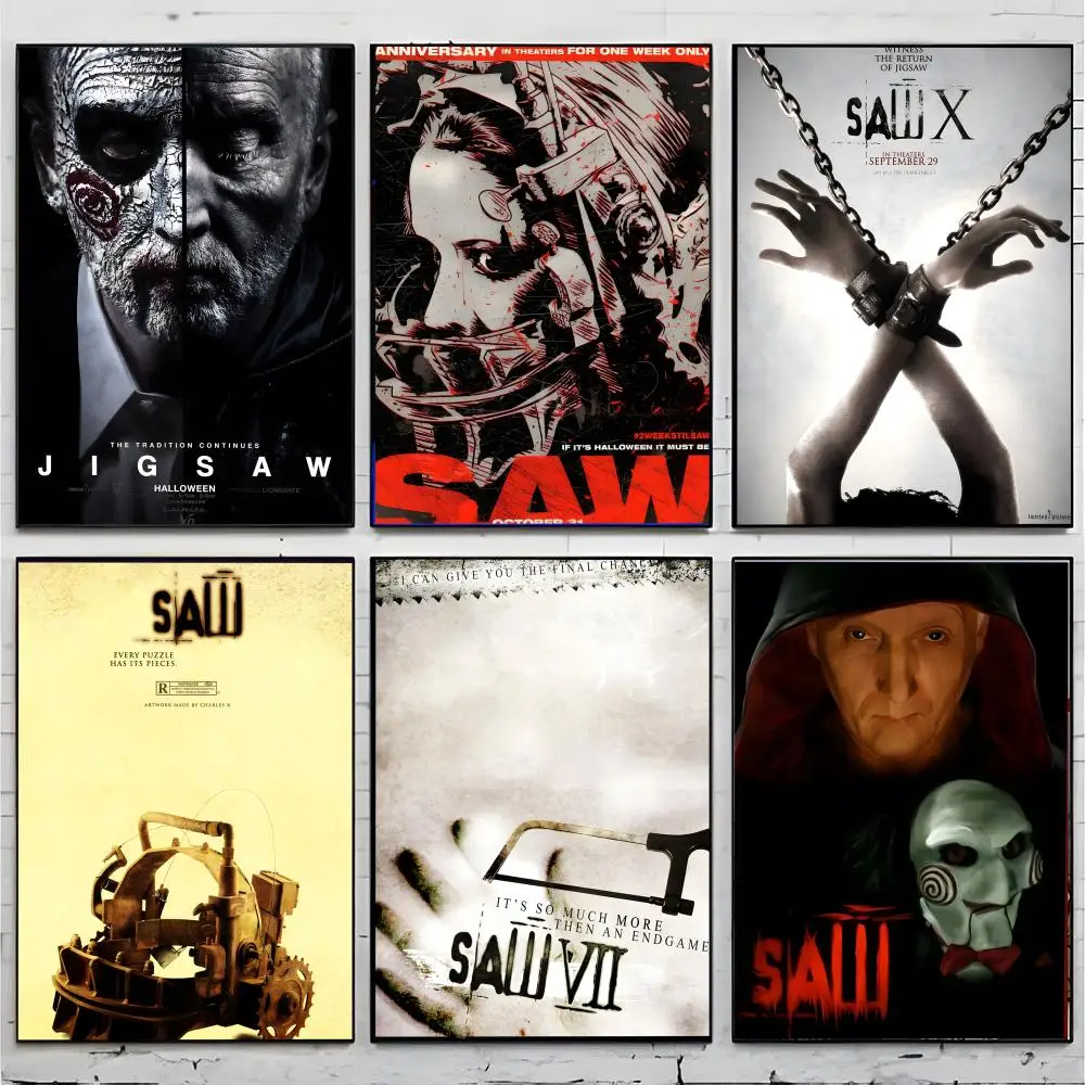horror movie S-Saw Poster Superior Home Space Pub Indoor Decorative Art & Home Decor